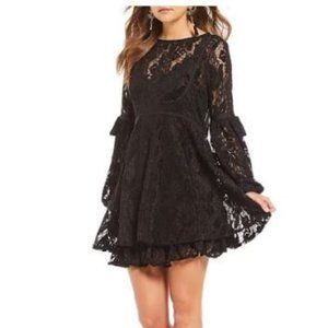 Free People Lace A-Line Mini Dress